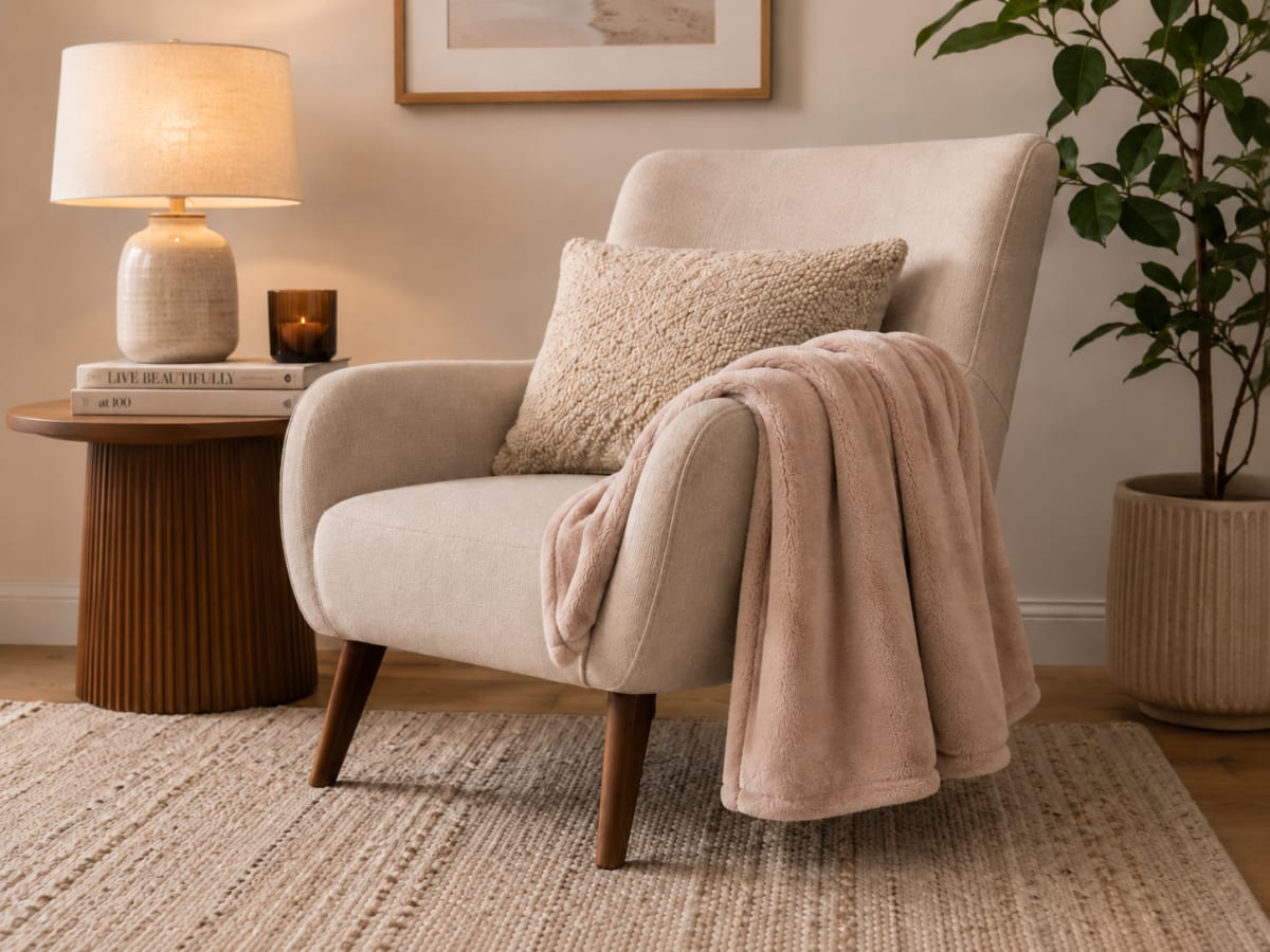Super Soft Plush Throw Blanket 200cm - default