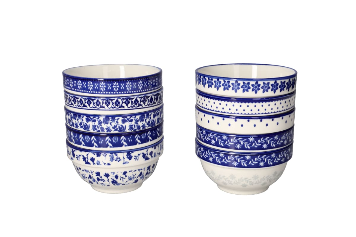 10Pcs Bohemian Bowl Set 4.75" - default