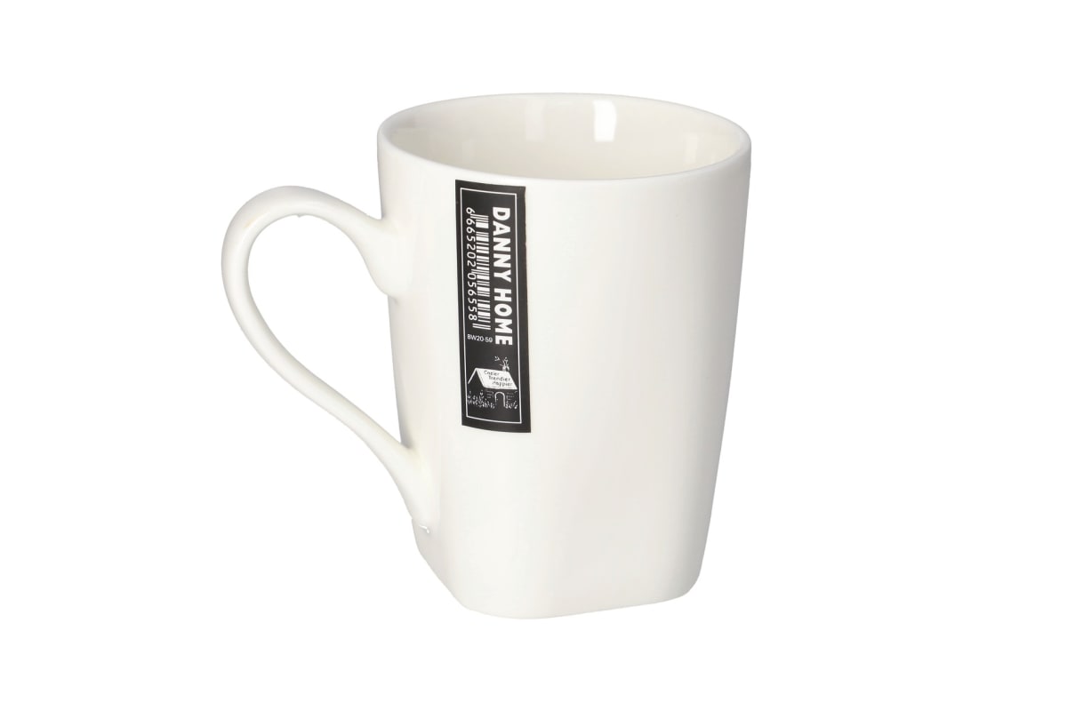 White Ceramic Coffee Mug 12cm - default