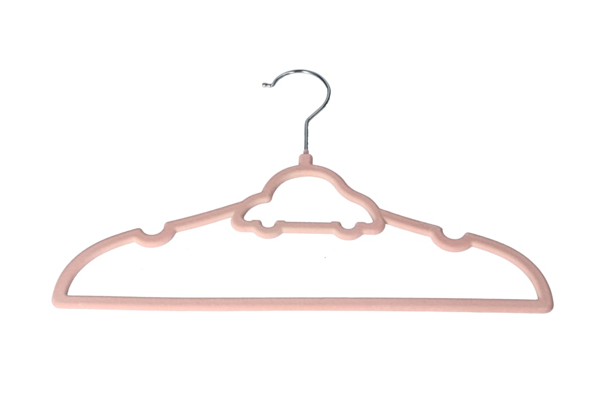 Pink Velvet Kids Hanger 10pcs 32.8cm - default