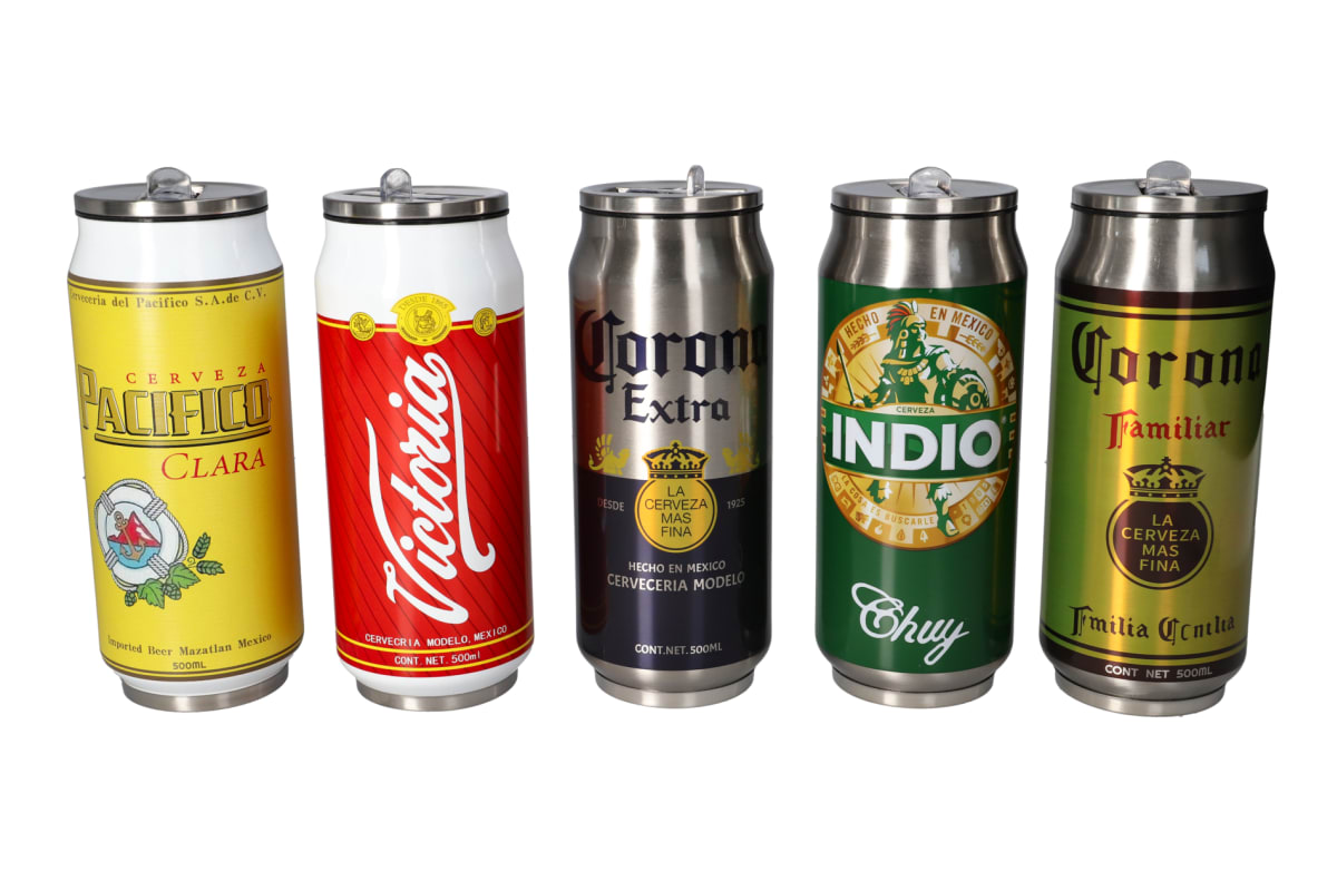 Cola Can Cup with Straw 500ml - default