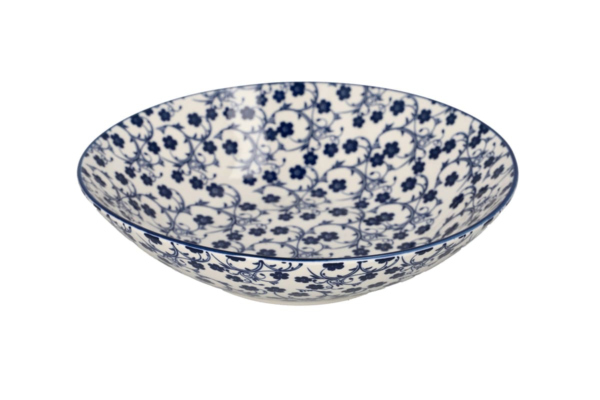 Floral Design Pasta Bowl 23.4cm - default