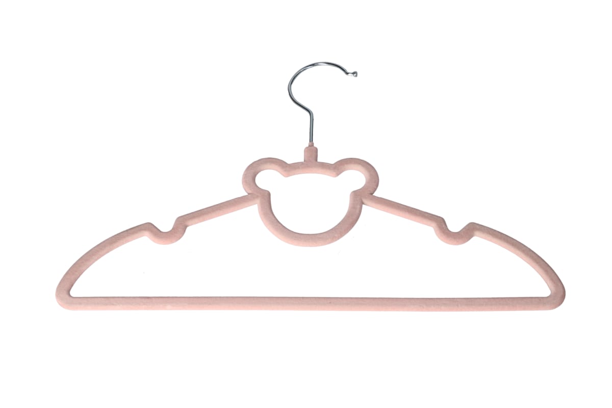 Pink Velvet Kids Hanger 10pcs 32.6cm - default