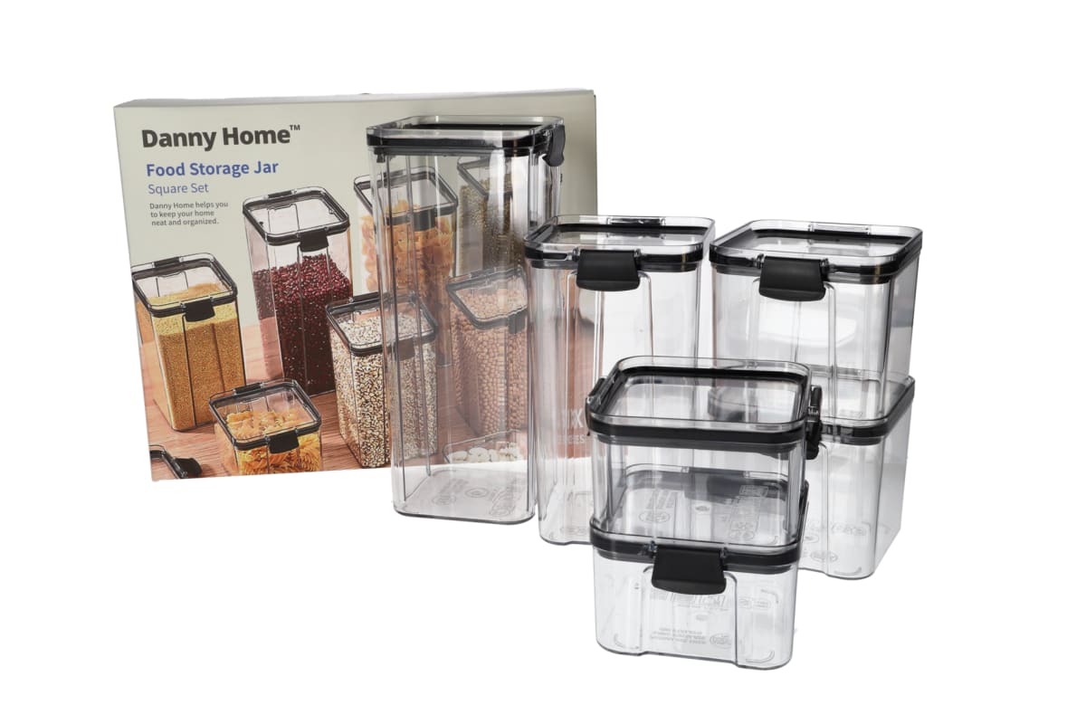 Plastic Food Storage Container Set 6pcs - default