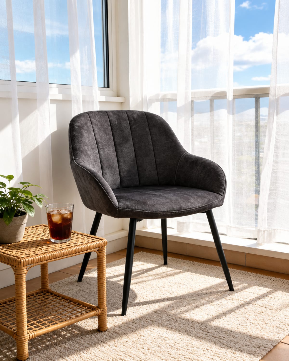 Arm Rest Dining Room Chair 83.5cm - default