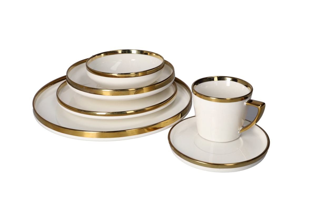 Golden Rim Side Plate 21cm - default
