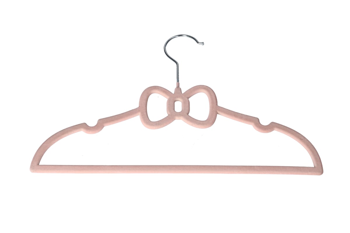Pink Velvet Kids Hanger 10pcs 32.8cm - default