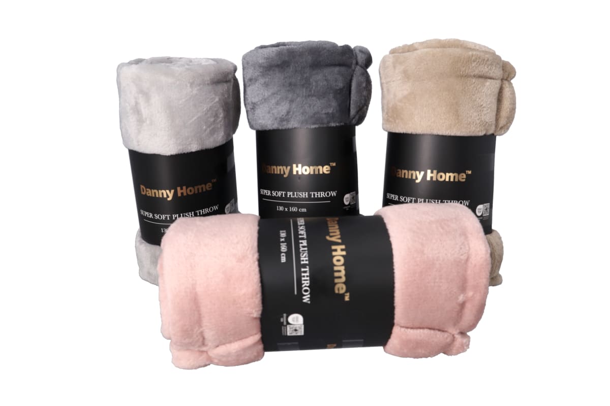 Plush Throw Over Blanket 160cm - default