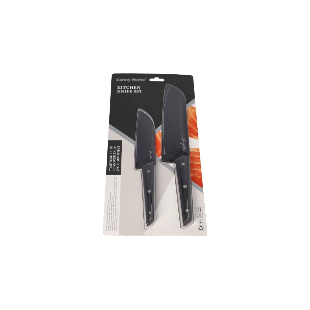 Black Knife Set 2pcs - default