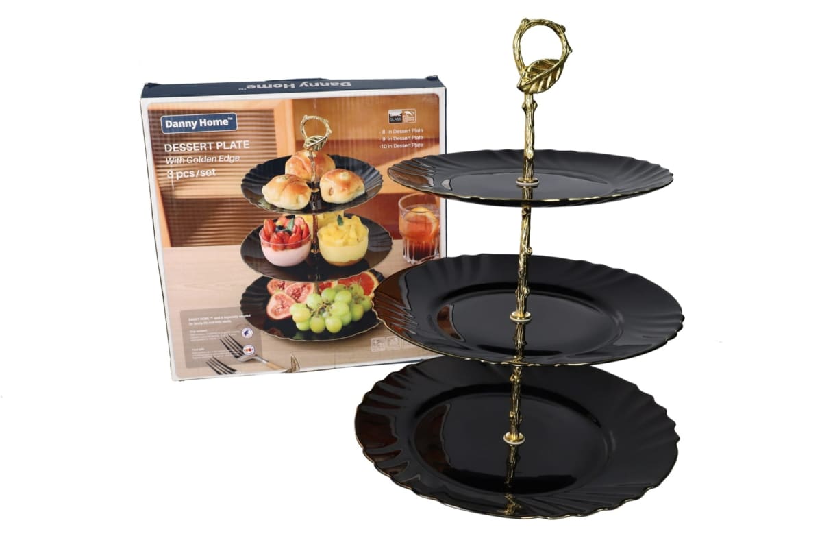3 Tier Cake Stand 33cm - default