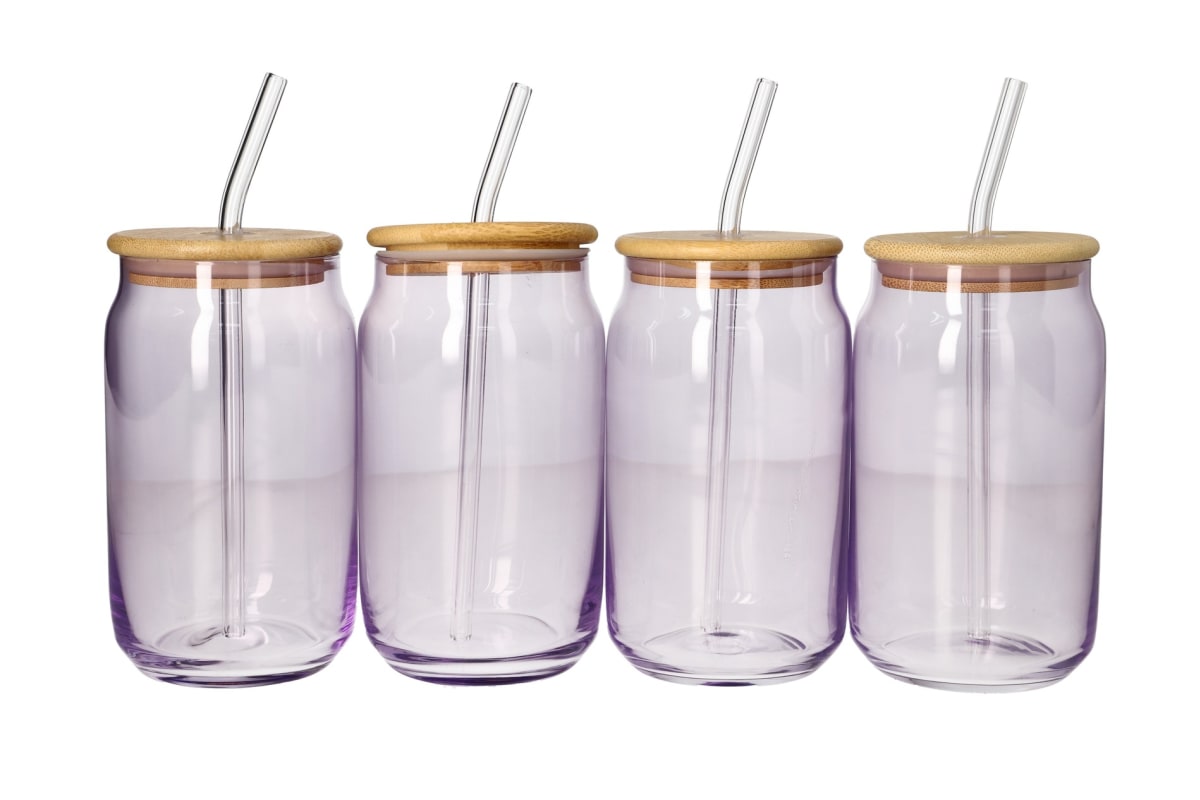 Cola Drinking Glass Cup 4pcs 480ml  - default