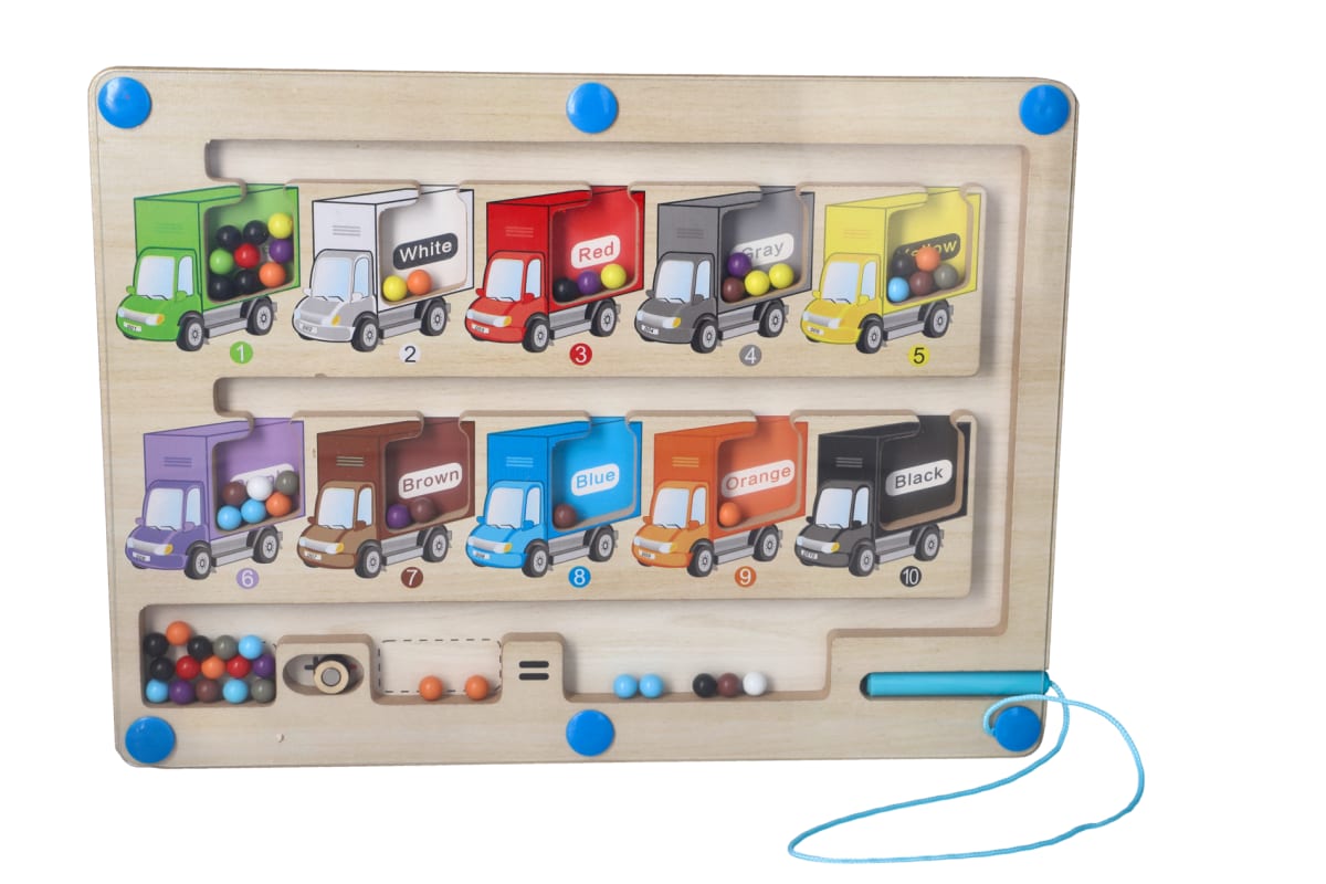 Wooden Magnetic Bread Maze Toy - default