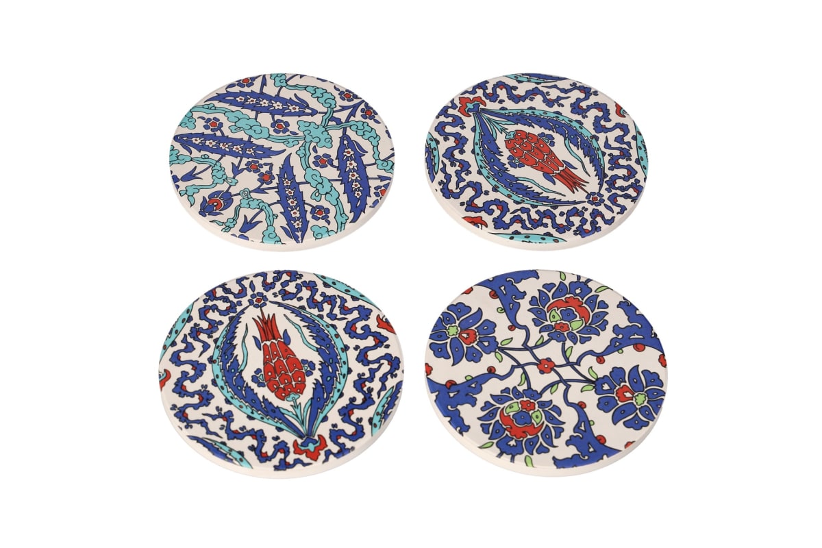 Absorbent Coaster Set 4pcs 10.3cm - default