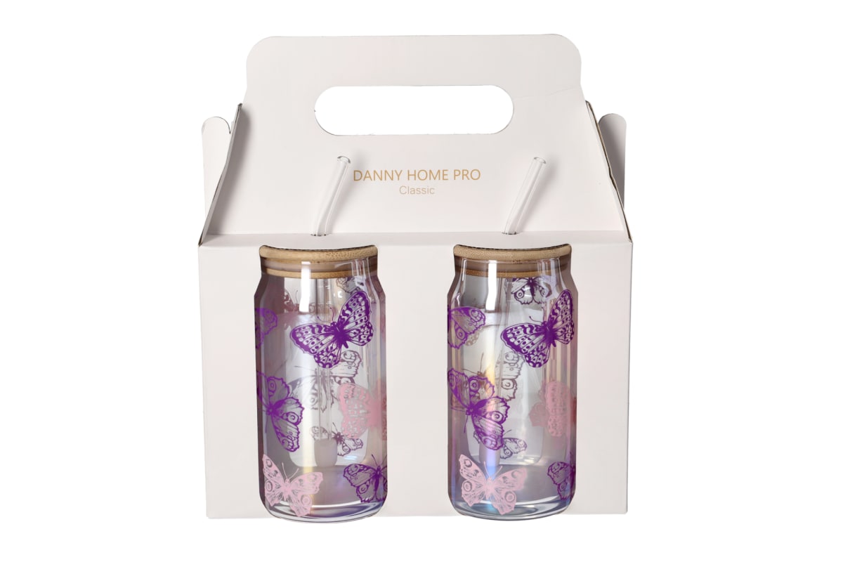 Cola Drinking Glass Cup 2pcs 500ml - default