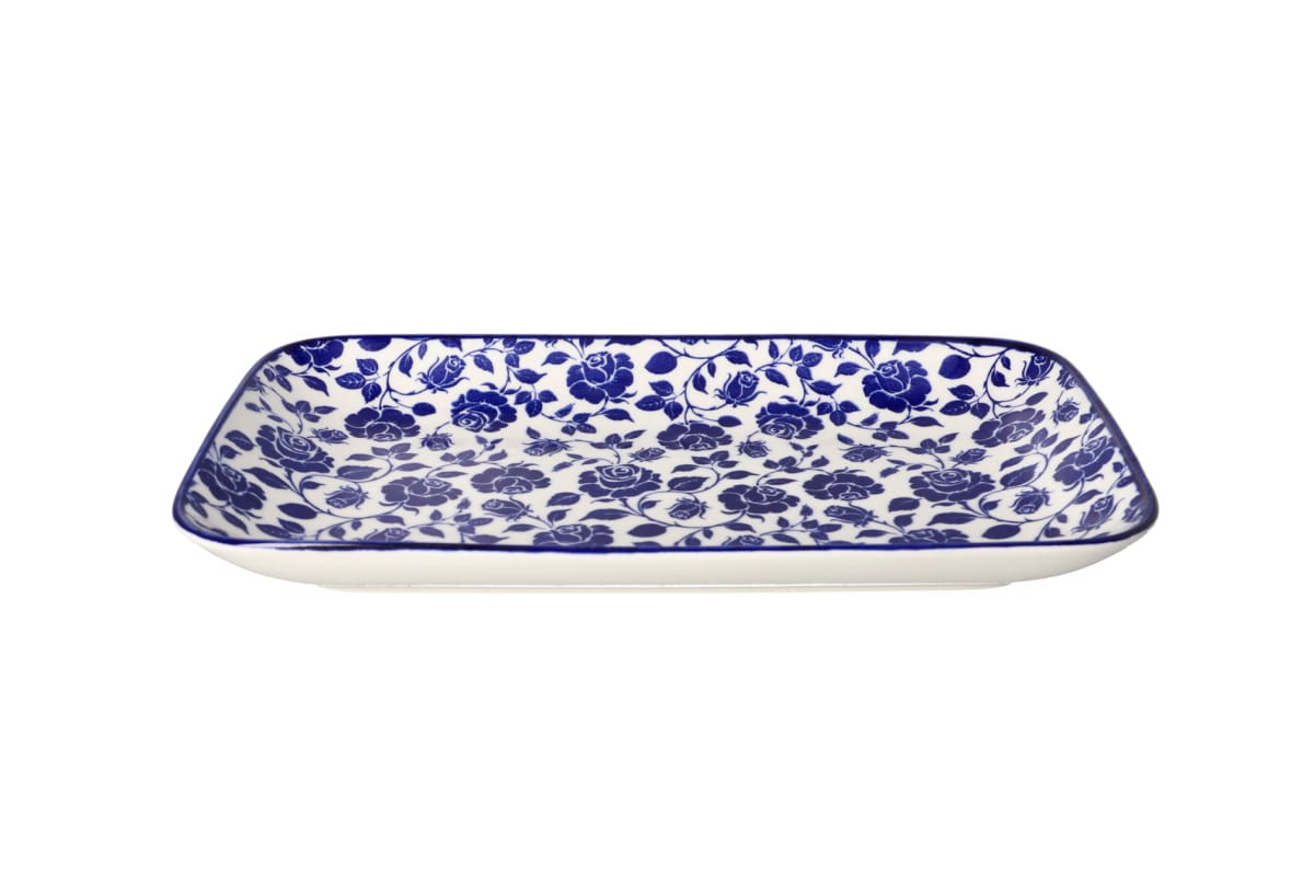 Floral Design Serving Platter 14" - default