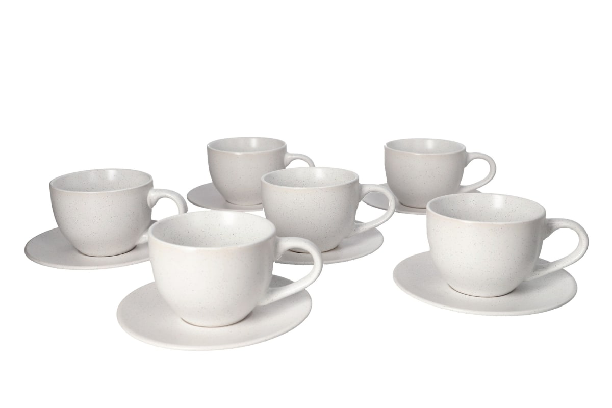Speckled Cup &amp; Saucer 12pcs 220ml - default