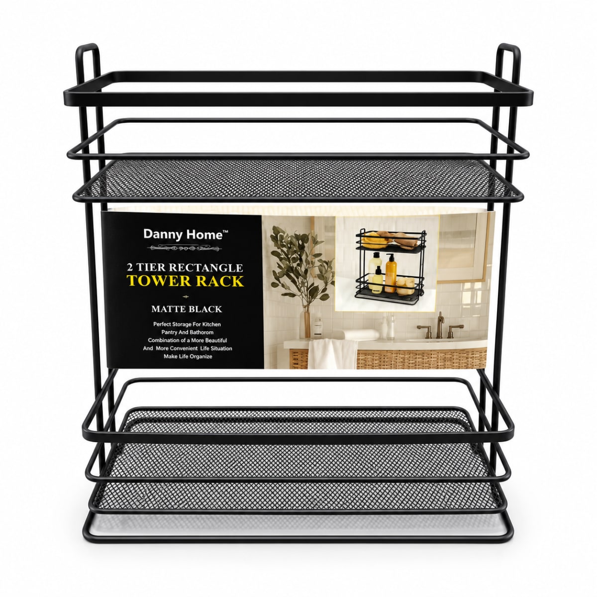 Metal 2-Tier Tower Rack 30.2cm - default