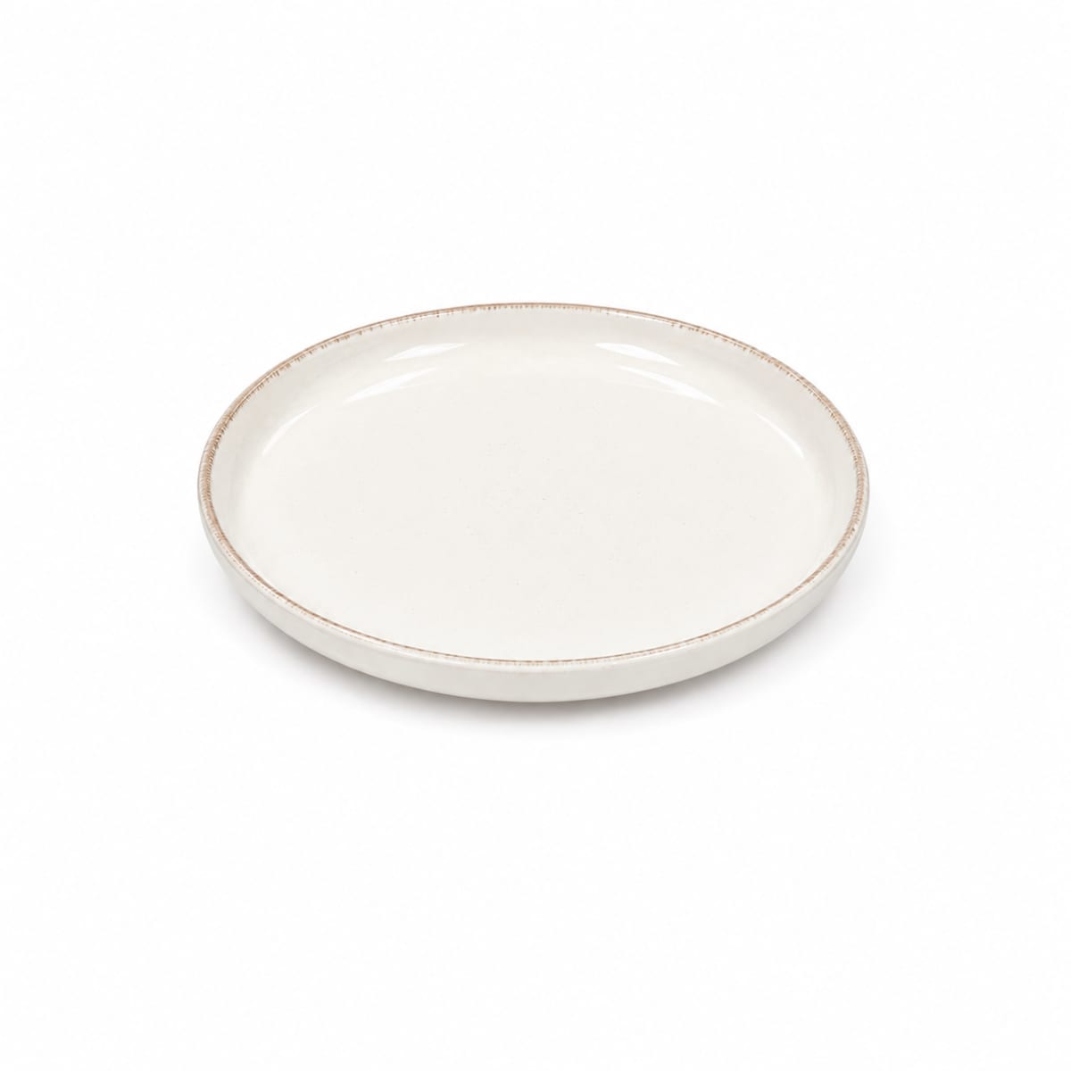 Cream Ceramic Side Plate 8" - default