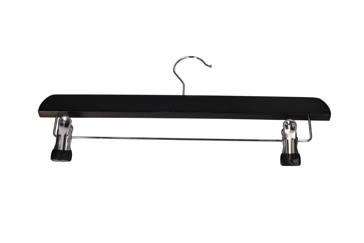  Metal &amp; Wood Clothes Hanger 3pcs 35.4cm - default