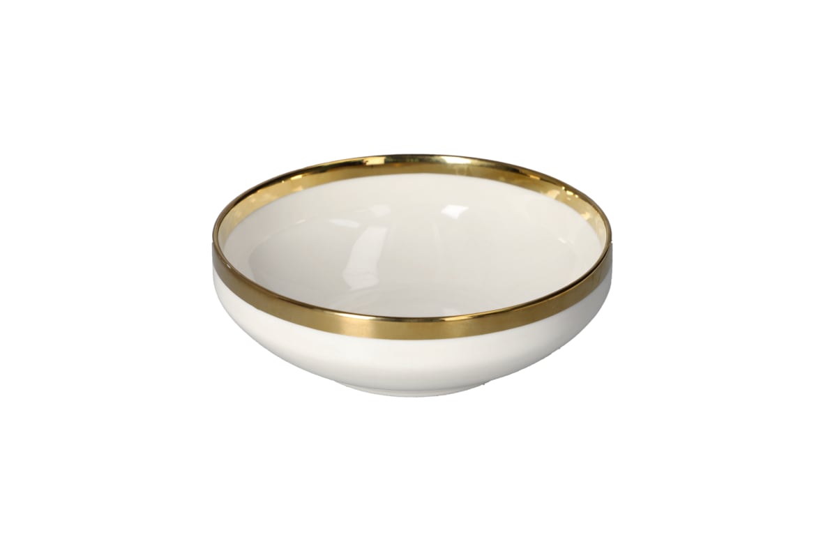 Golden Rim Dessert Bowl 14cm - default