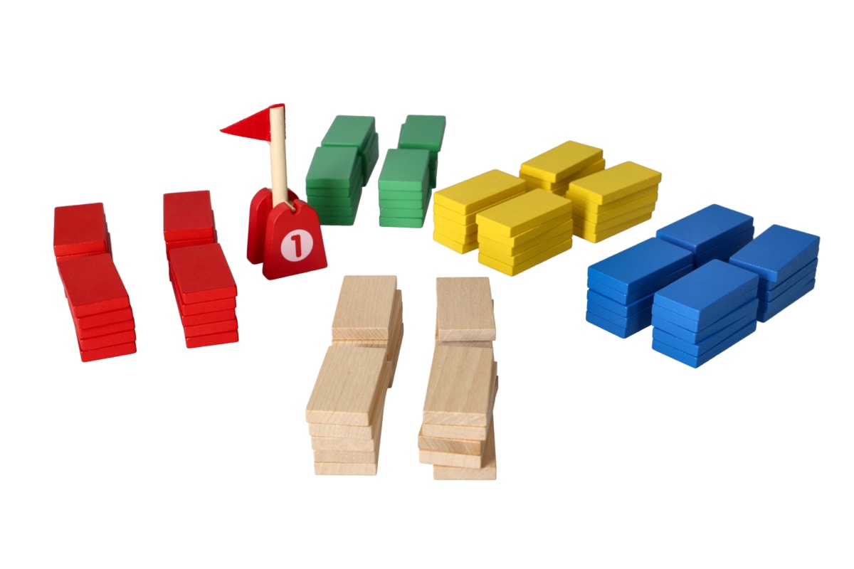 Wooden Falling Dominos 100pcs - default