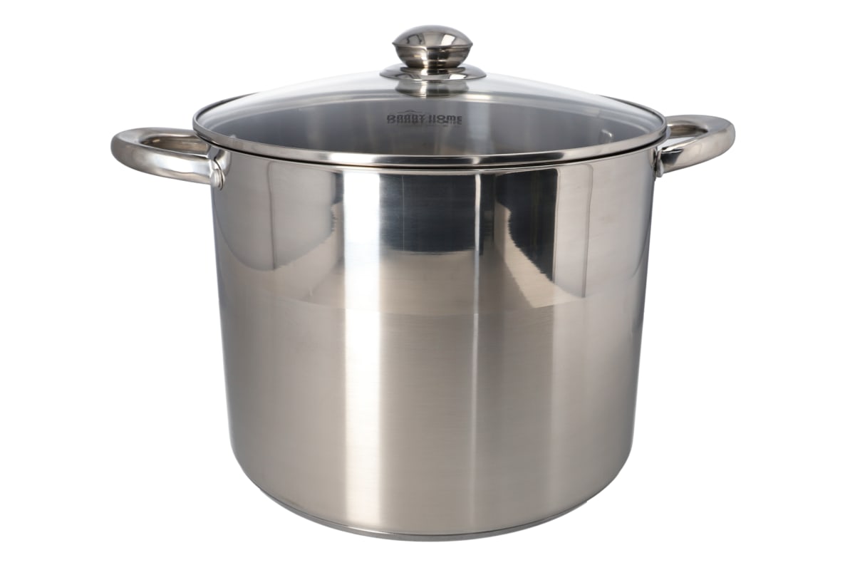 Stainless Steel Stockpot With Glass Lid 28cm - default