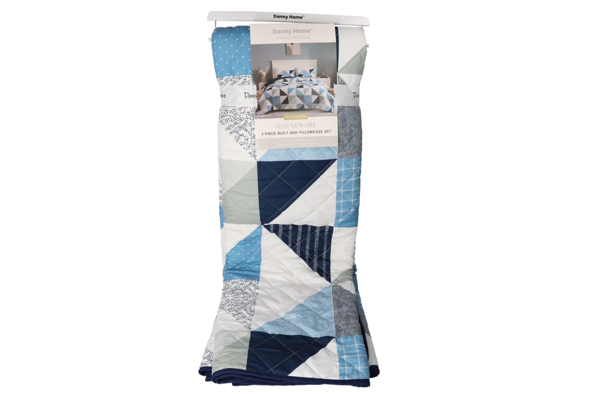 3Pcs Quilt &amp; Pillowcase Set - default