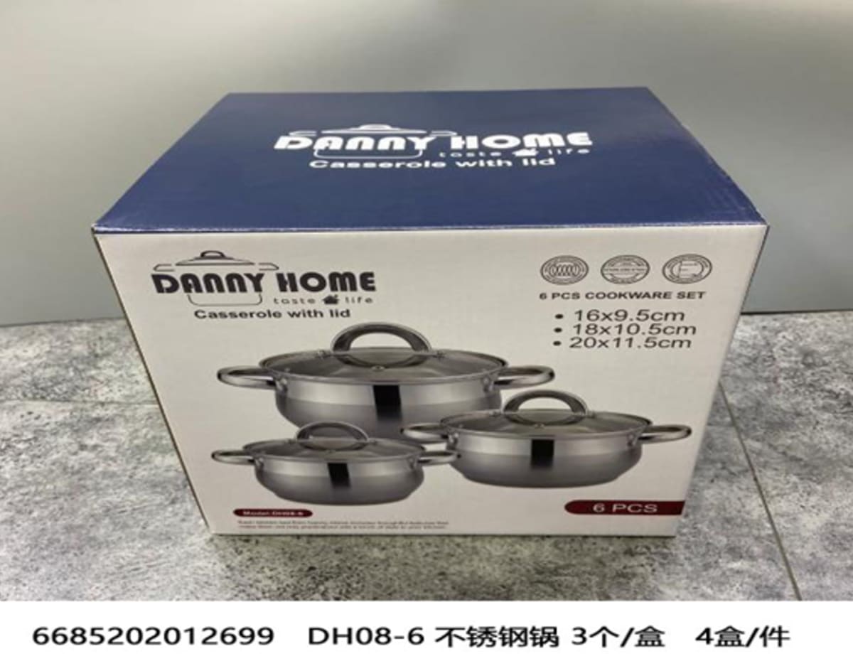 Casserole Cookware Pots Set 3pcs - default