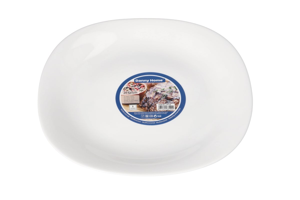 Opal Glass Dinner Plate 26.5cm - default