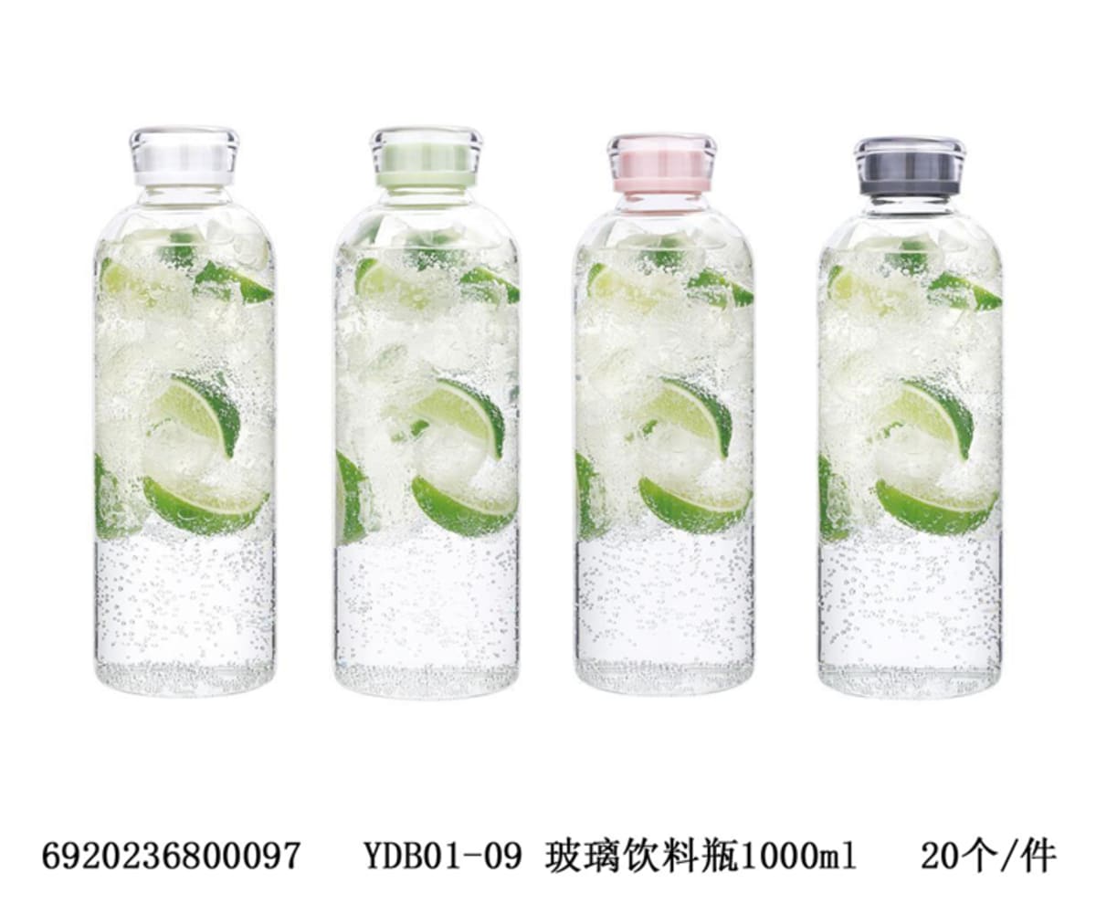Borosilicate Glass Beverage Bottle 1000ml  - default