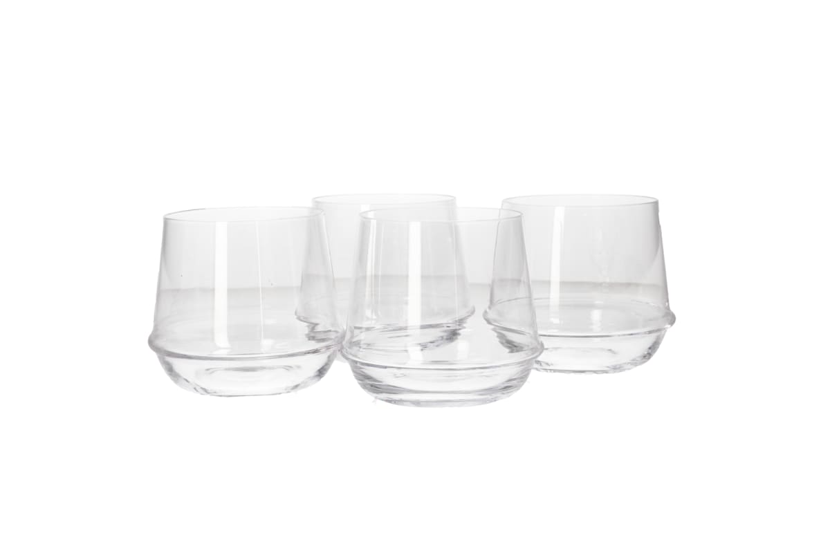 4 Short Tumbler Glasses 385ml - default
