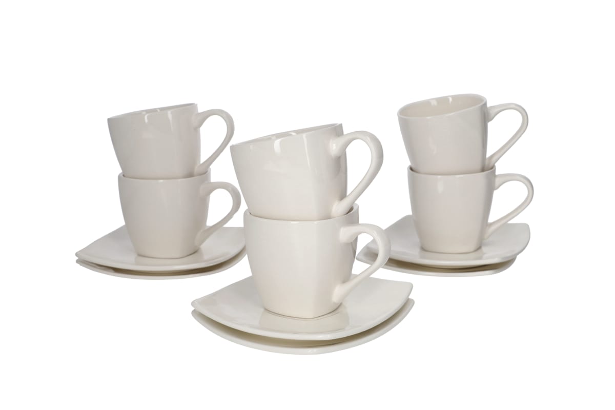 Cup &amp; Saucer 12pcs 220ml - default
