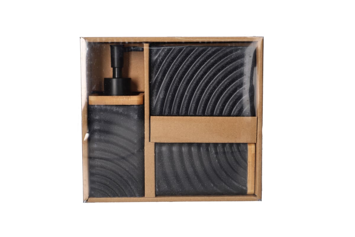 Ceramic Bathroom Accessories Set 3pcs - default