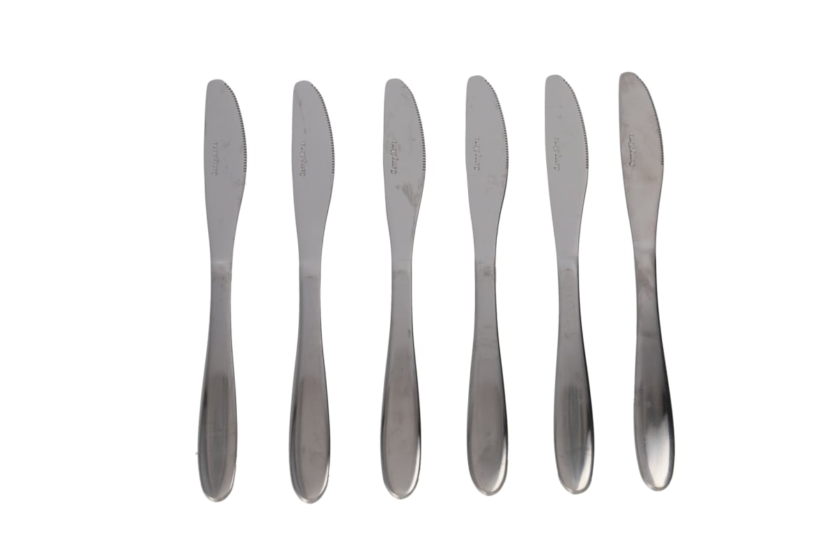 Silver Butter Knife 6Pcs 22.6cm - default