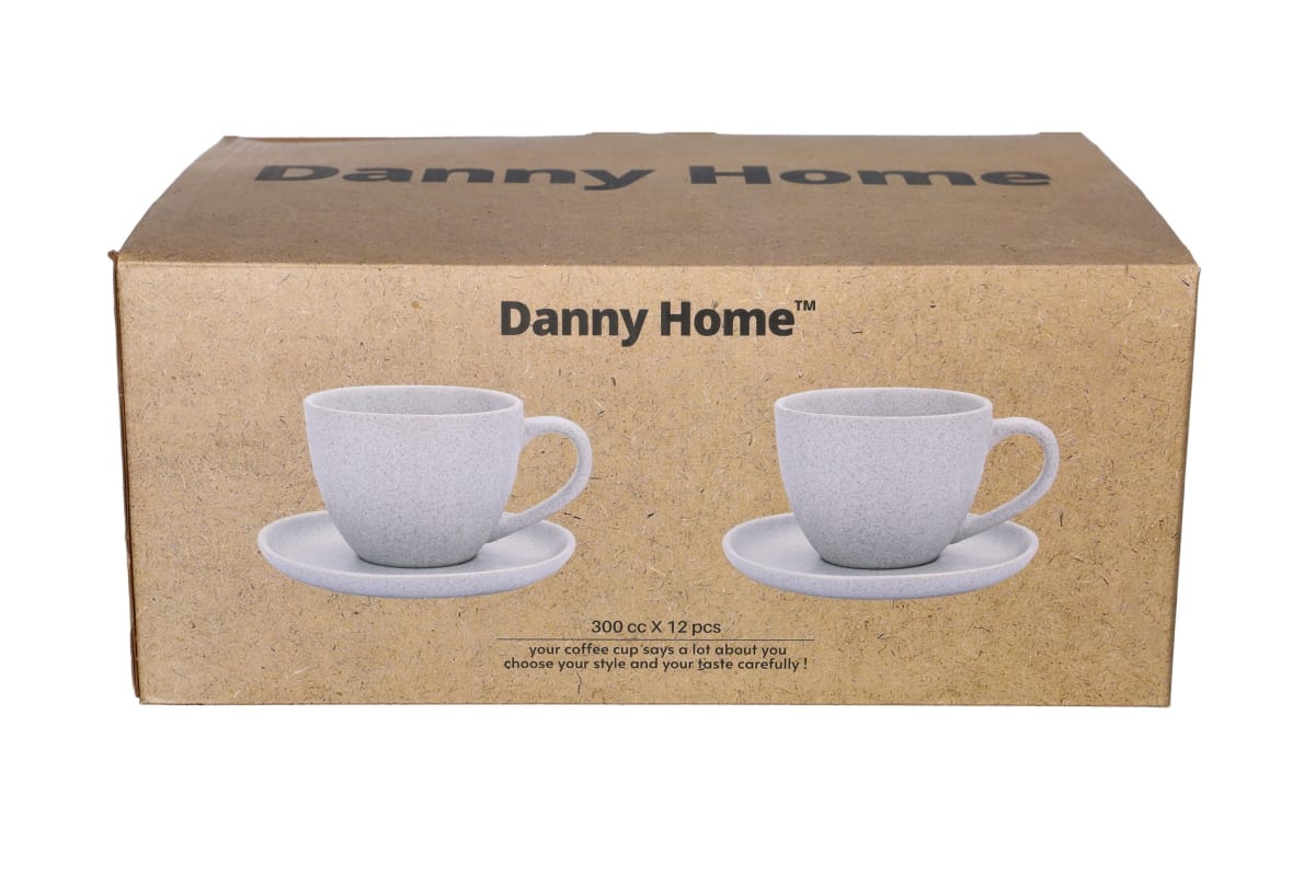Speckled Cup &amp; Saucer 12pcs 250ml - default