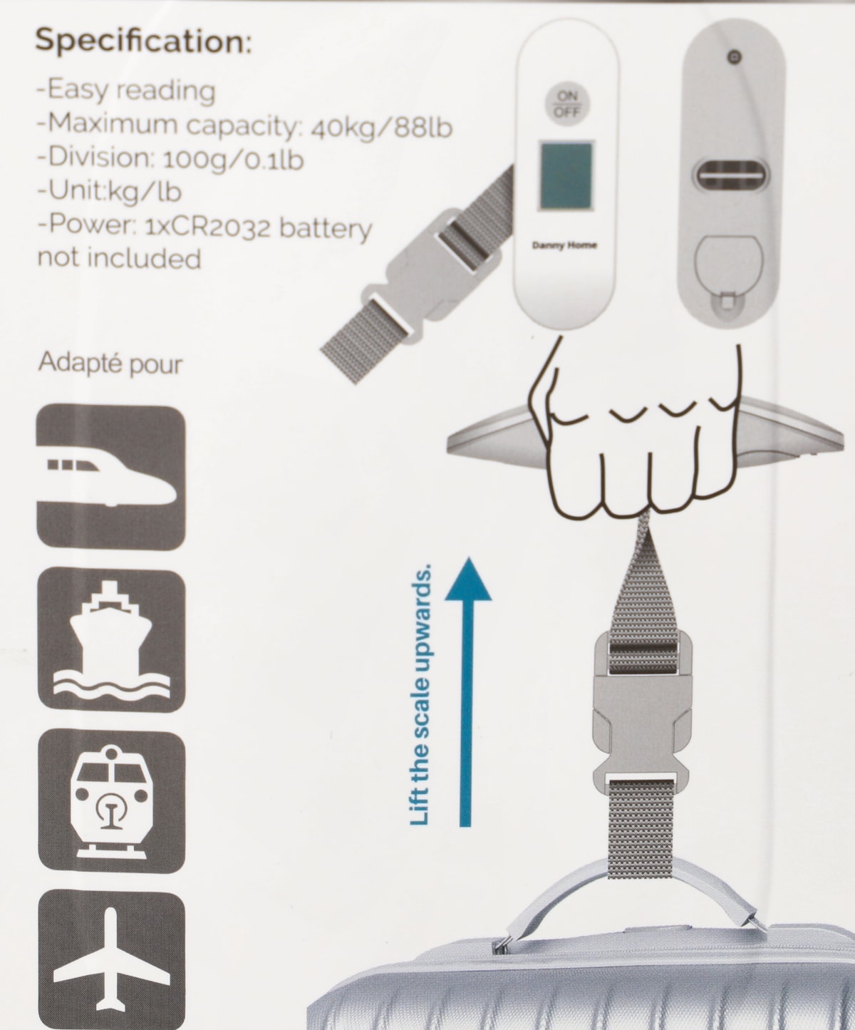 Digital Luggage Scale 40kg - default