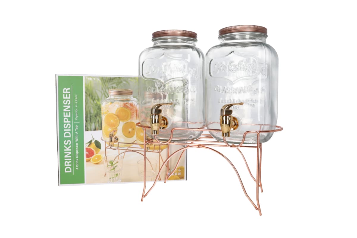 Beverage Dispenser with Stand 2pcs 4L - default