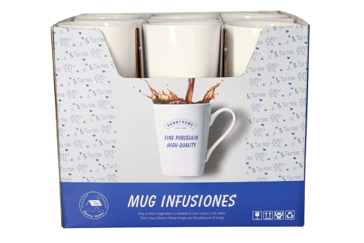 White Ceramic Coffee Mug 12cm - default