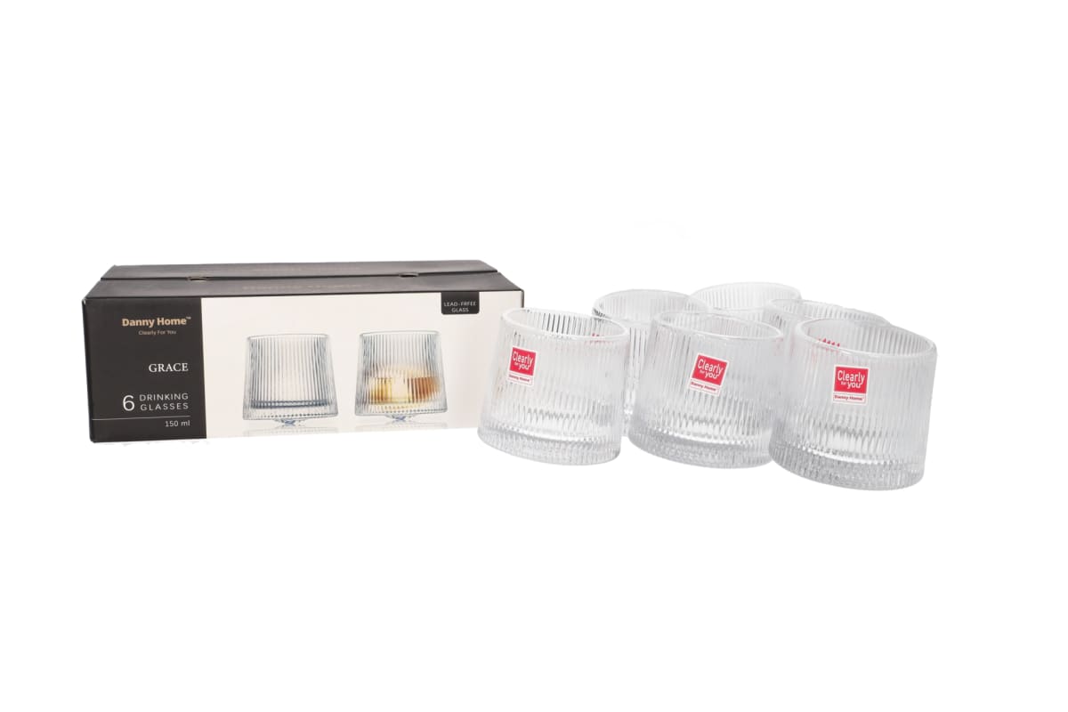 Rotating Whisky Glasses 6Pcs 150ml - default