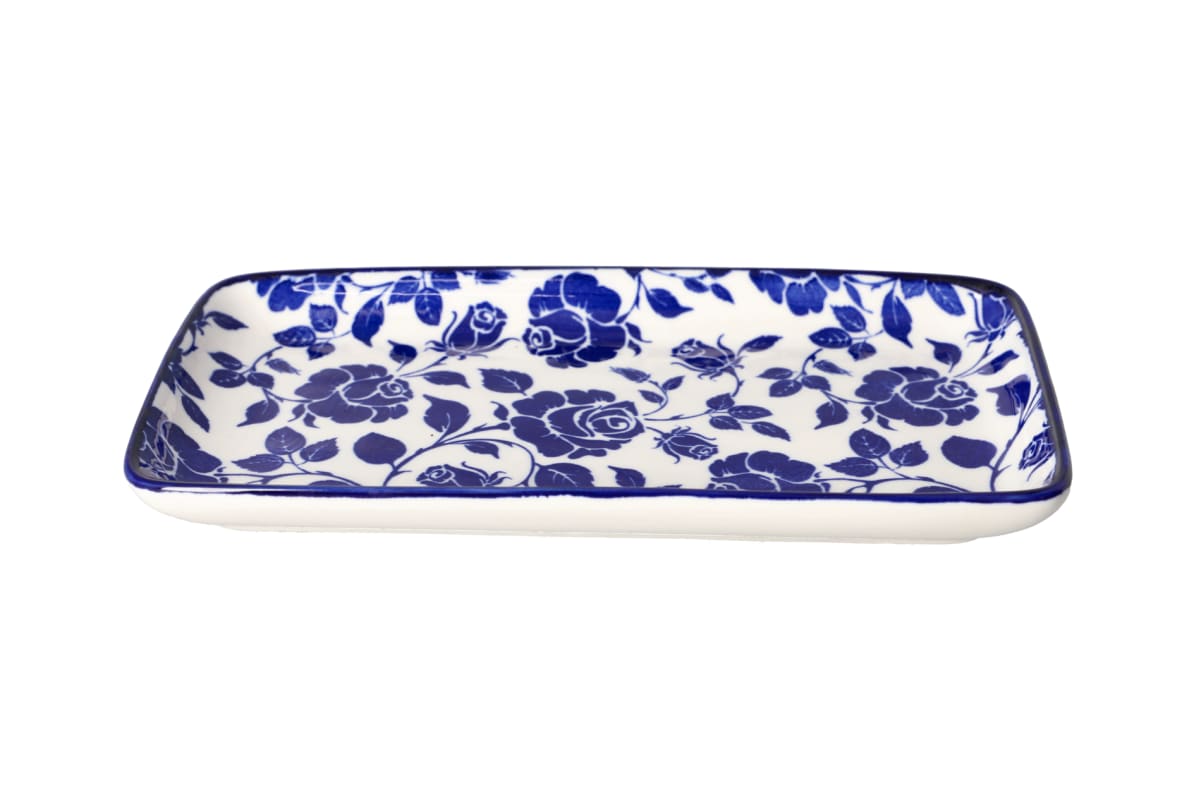 Floral Design Serving Platter 8"  - default
