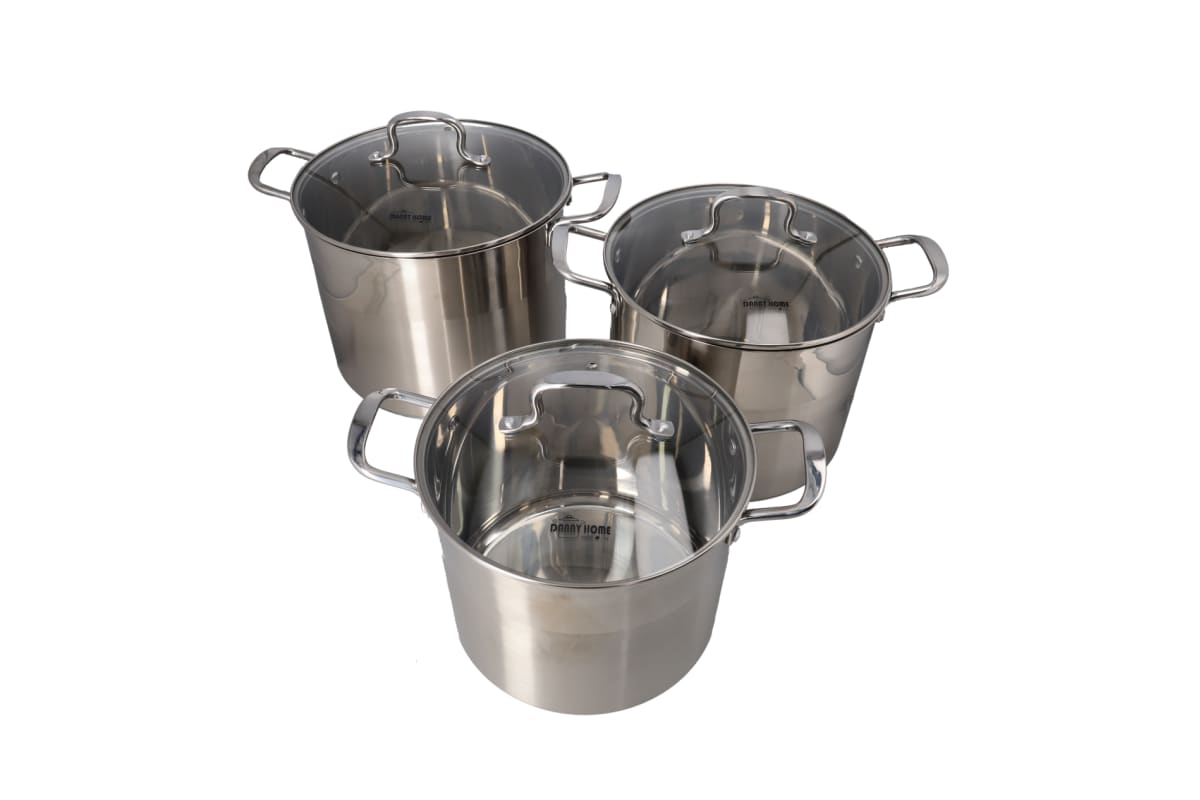 Stainless Steel Stockpot With Glass Lid 26cm - default