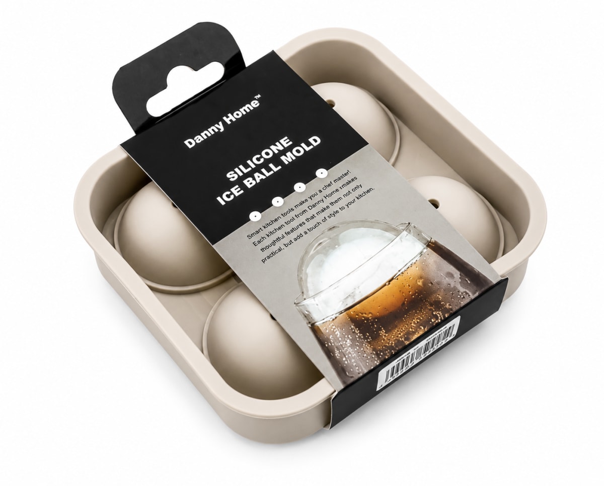 4-Grid Silicone Ice Ball Mold 11.4cm - default