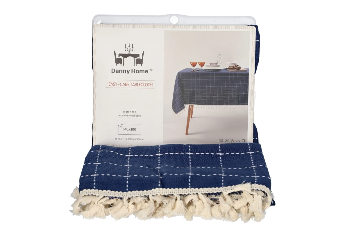 Linen Cotton Tablecloth 180cm - default