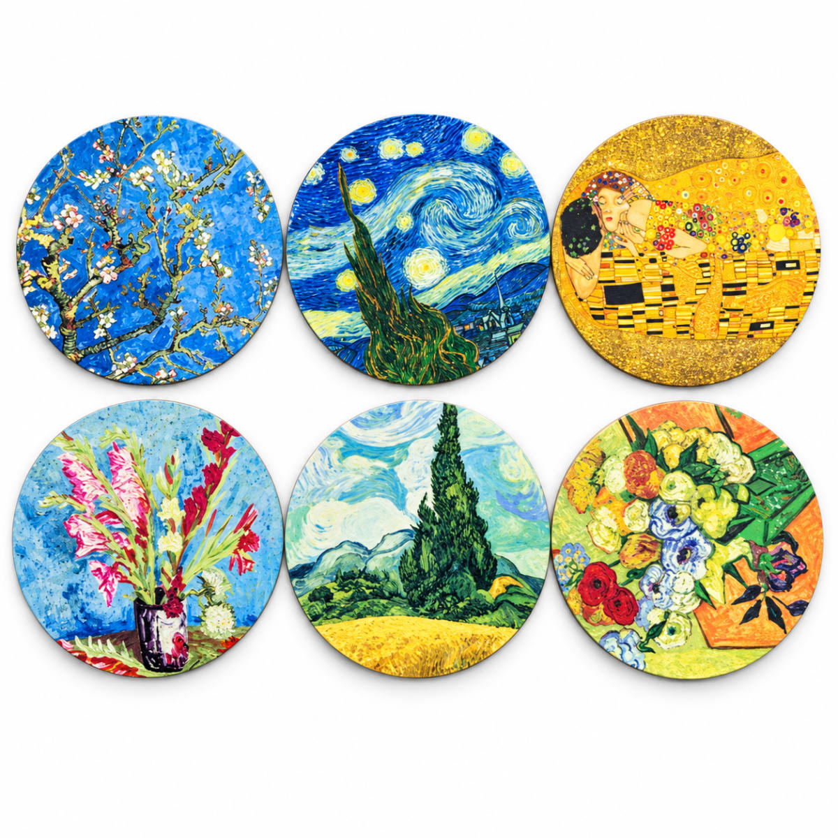 Absorbent Table Coaster 6pcs 10.3cm - default