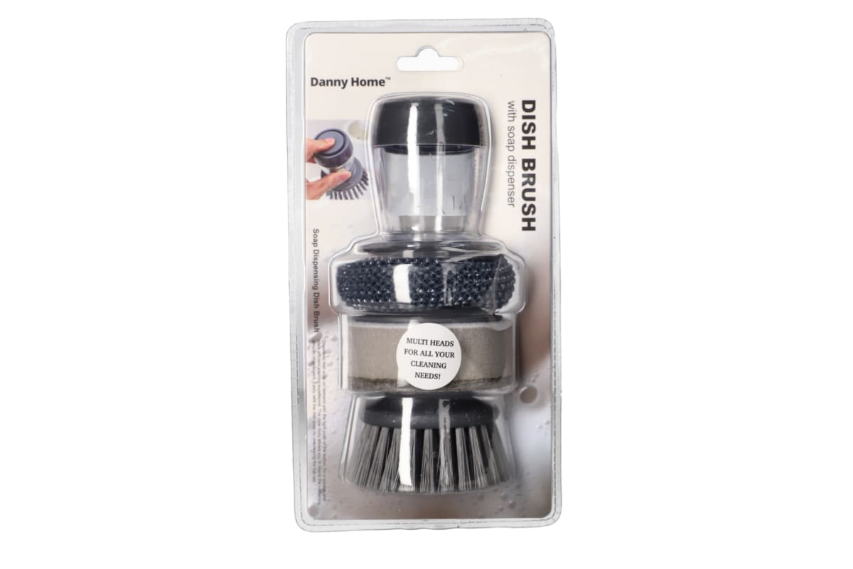 Dish Brush with Soap Dispenser 4pcs - default