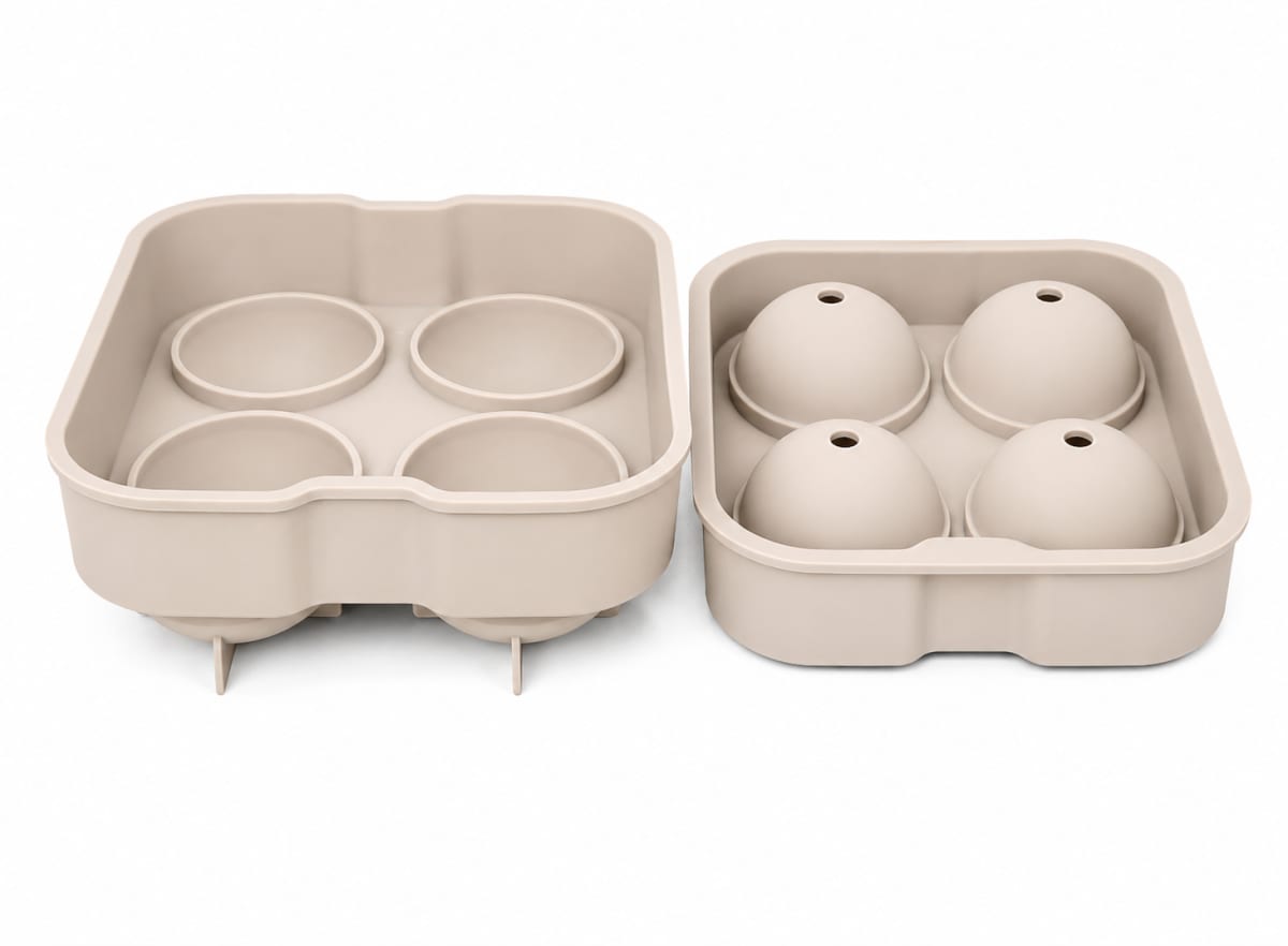 4-Grid Silicone Ice Ball Mold 11.4cm - default