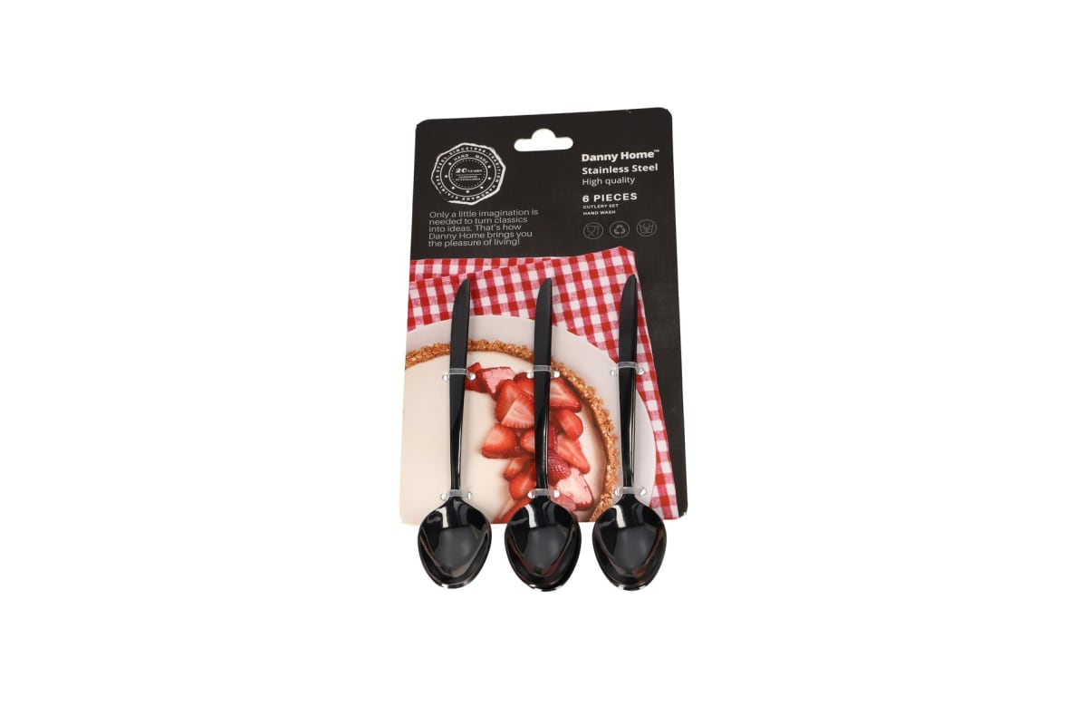 Black Tea Spoon 6Pcs 14.2cm - default