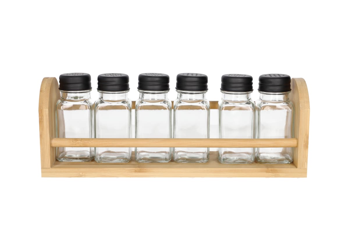 Spice Jar Set with Stand 7pcs - default