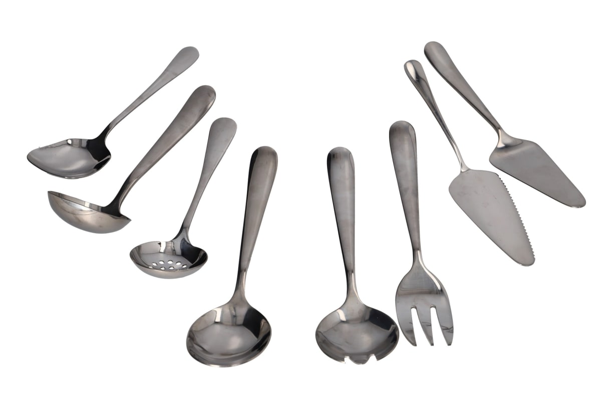 Silver Noddle Server Spoon 21.3cm - default