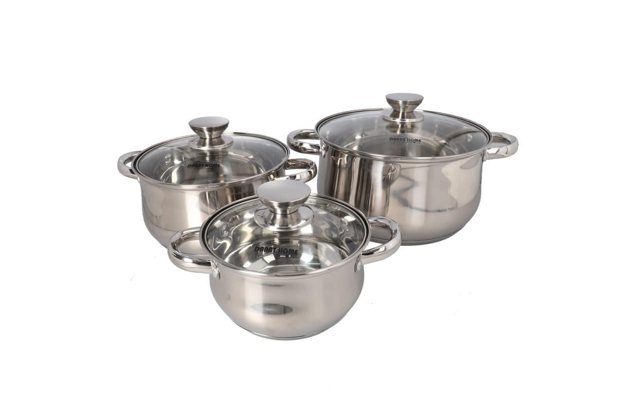 Casserole Cookware Pots Set 3pcs - default